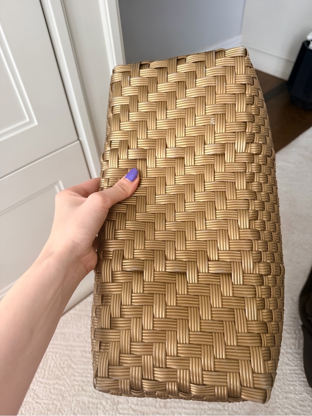 Woven Large Shoulder Tote Beach Bag Women’s Pool Vacation - Picture 12 of 12